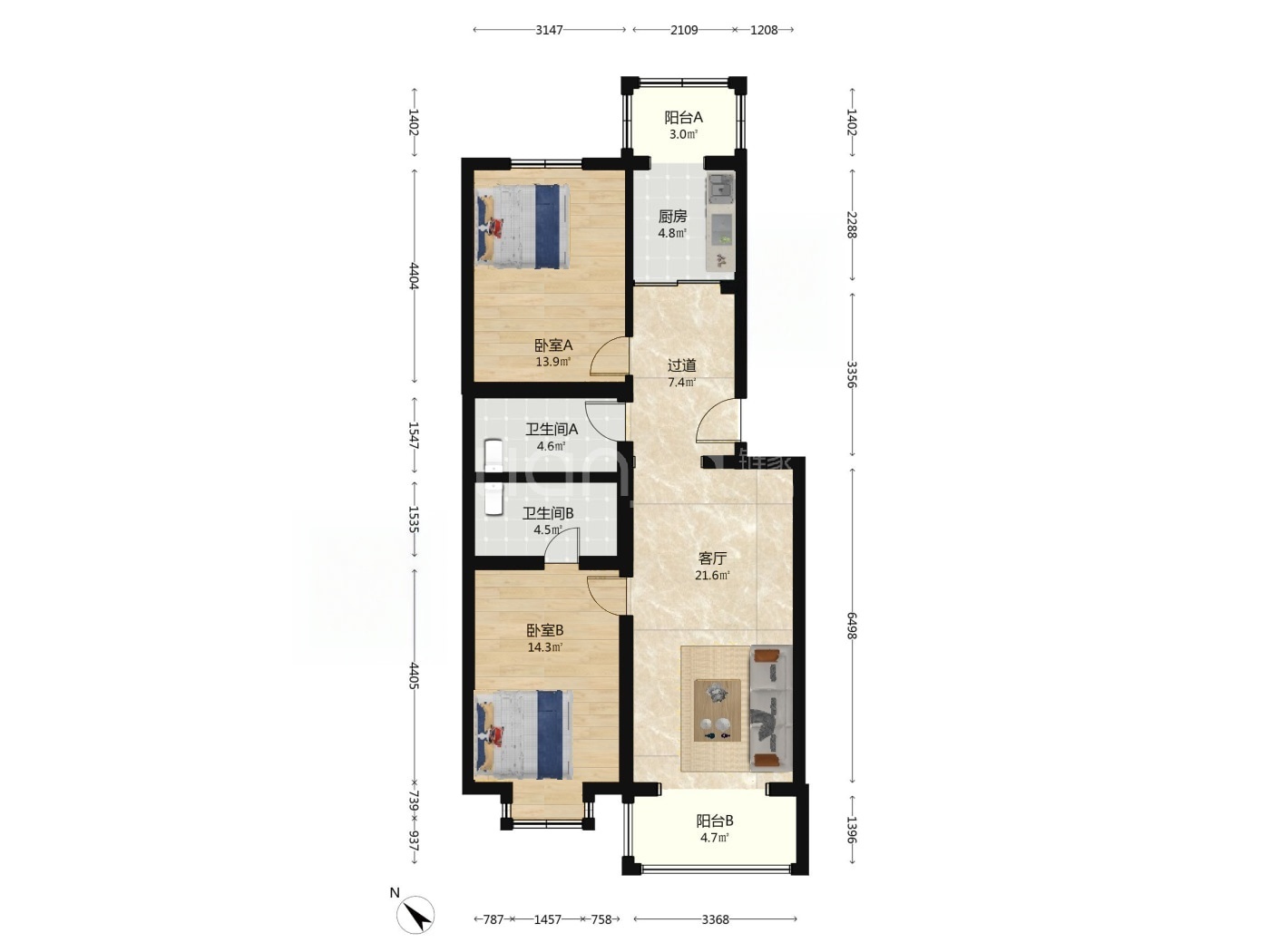 北京天通苑中苑二手房房源图片