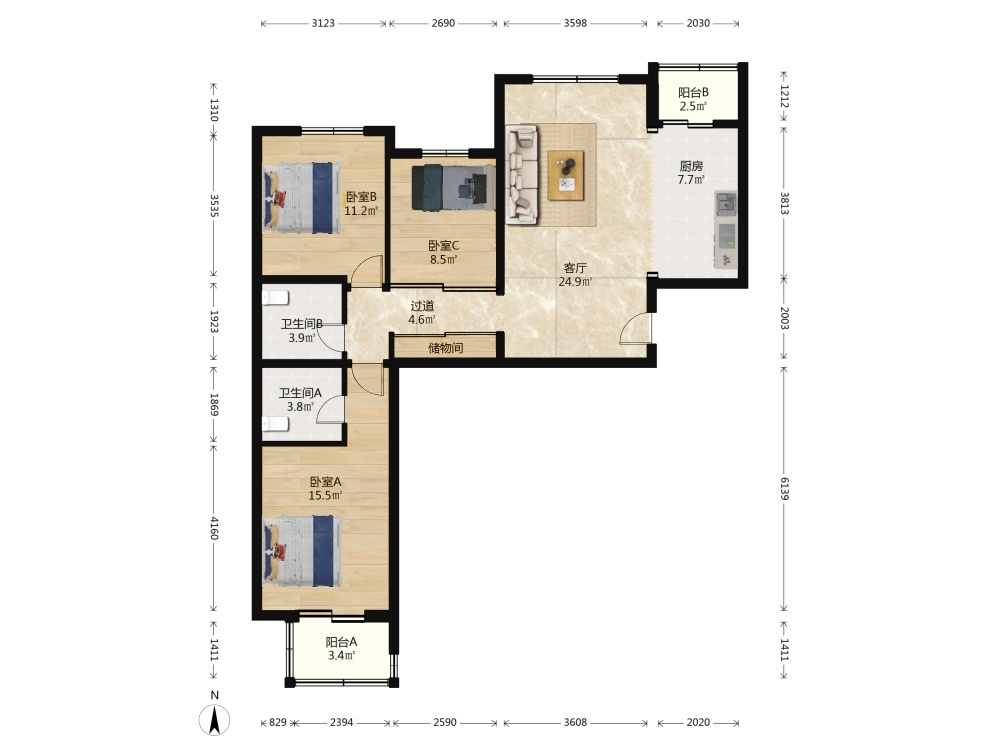 北京清芷园二手房房源图片