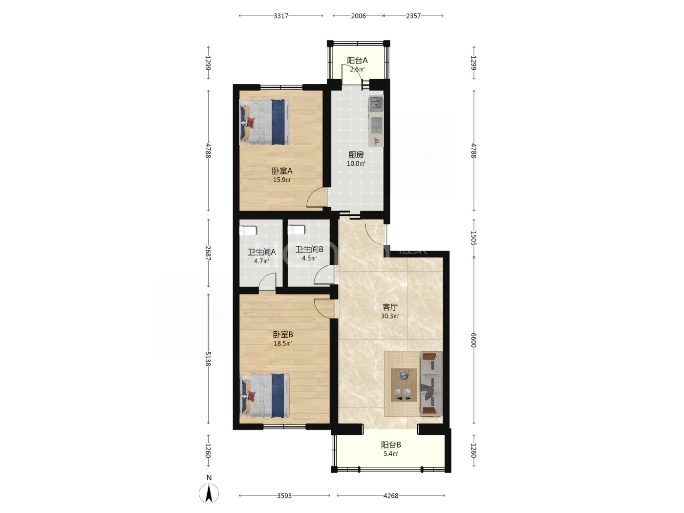 北京天通苑东二区二手房房源图片