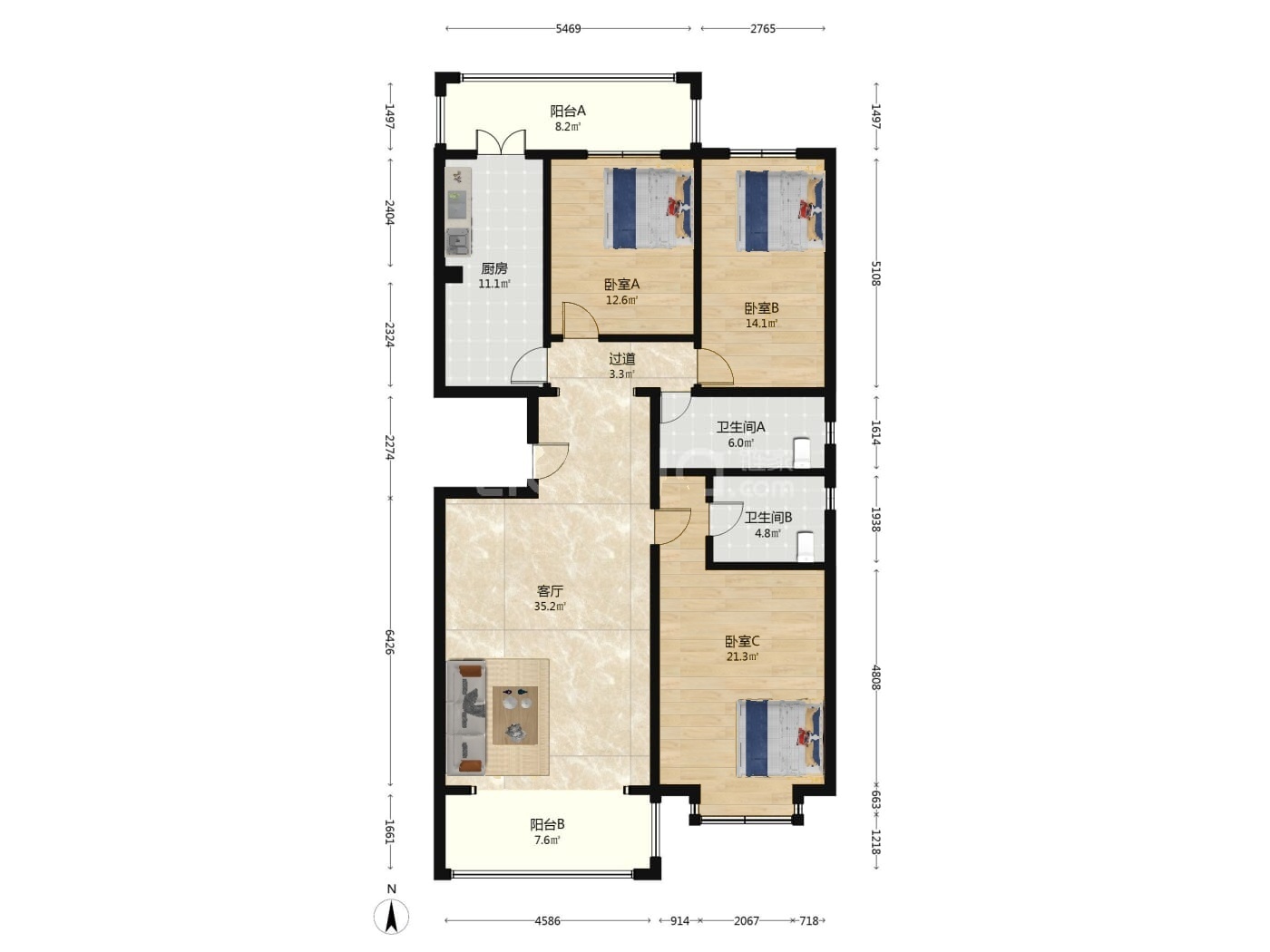 北京天通苑中苑二手房房源图片