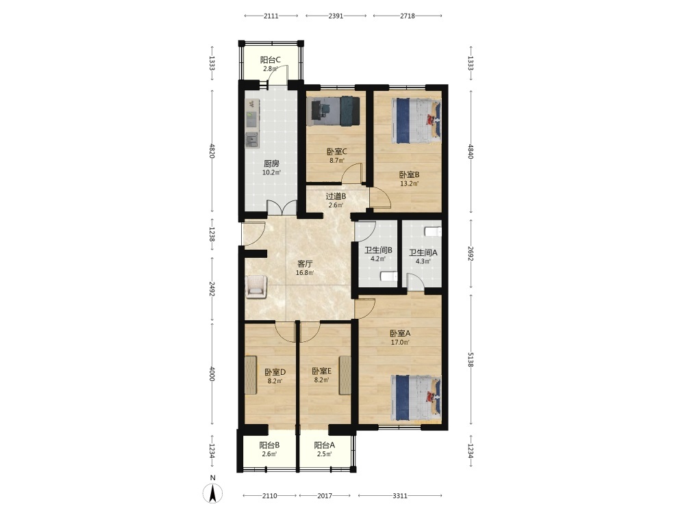 北京天通苑东二区二手房房源图片