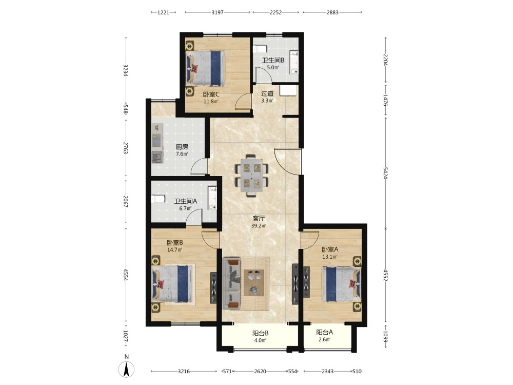 北京江南山水二手房房源图片
