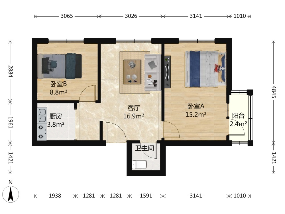 北京骡马市大街二手房房源图片