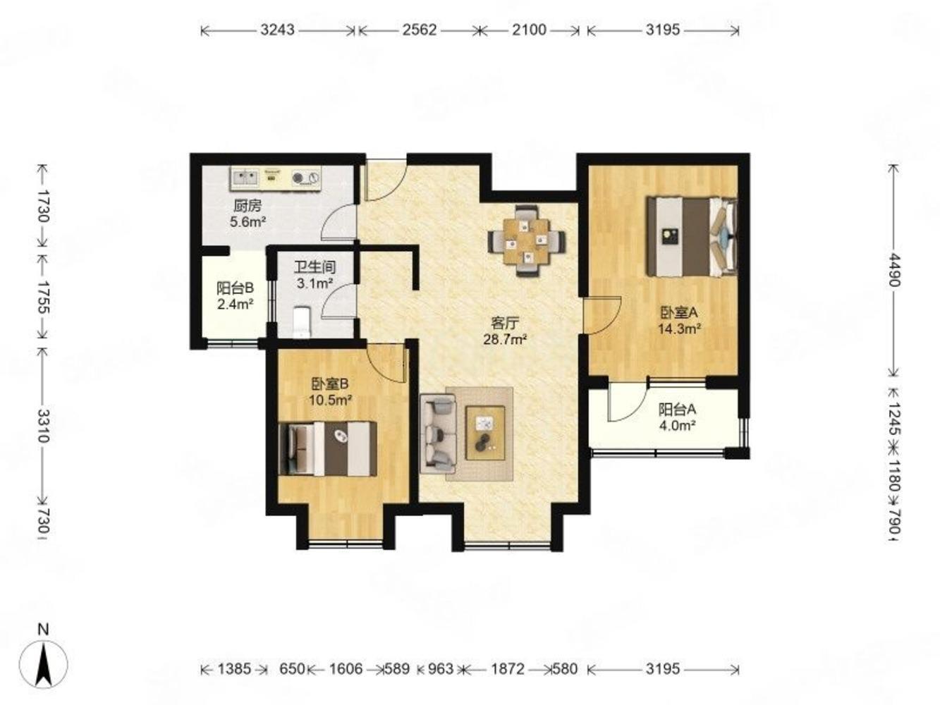 北京恒盛波尔多小镇(北区)二手房房源图片