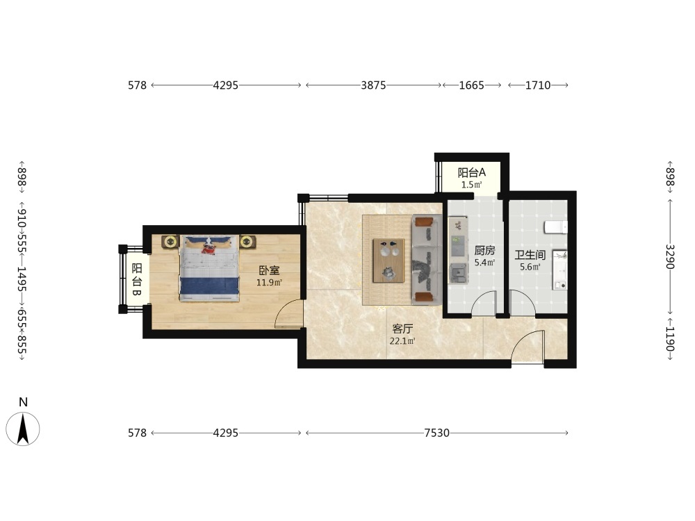 北京烟树园二手房房源图片