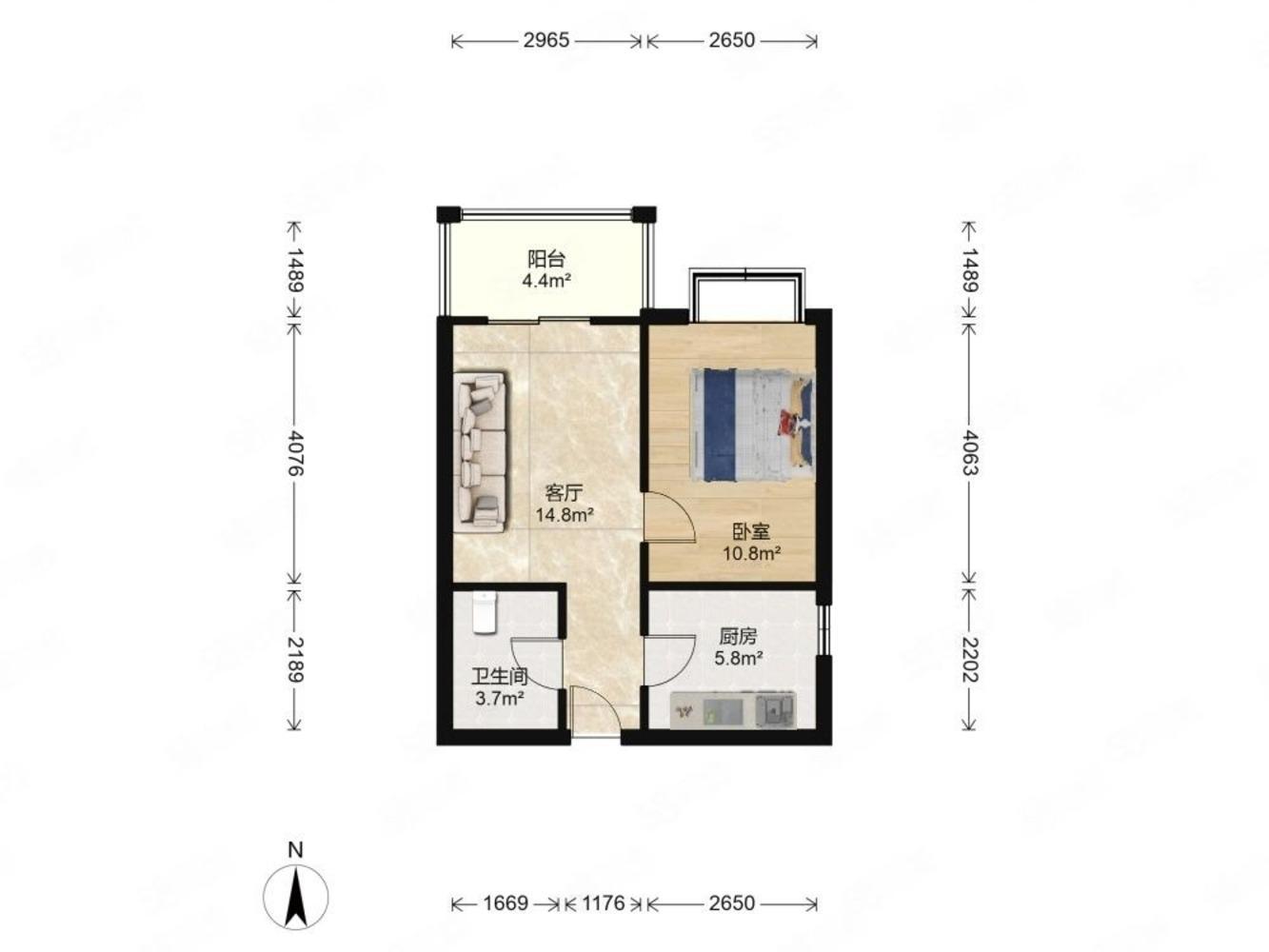北京烟树园小区二手房房源图片