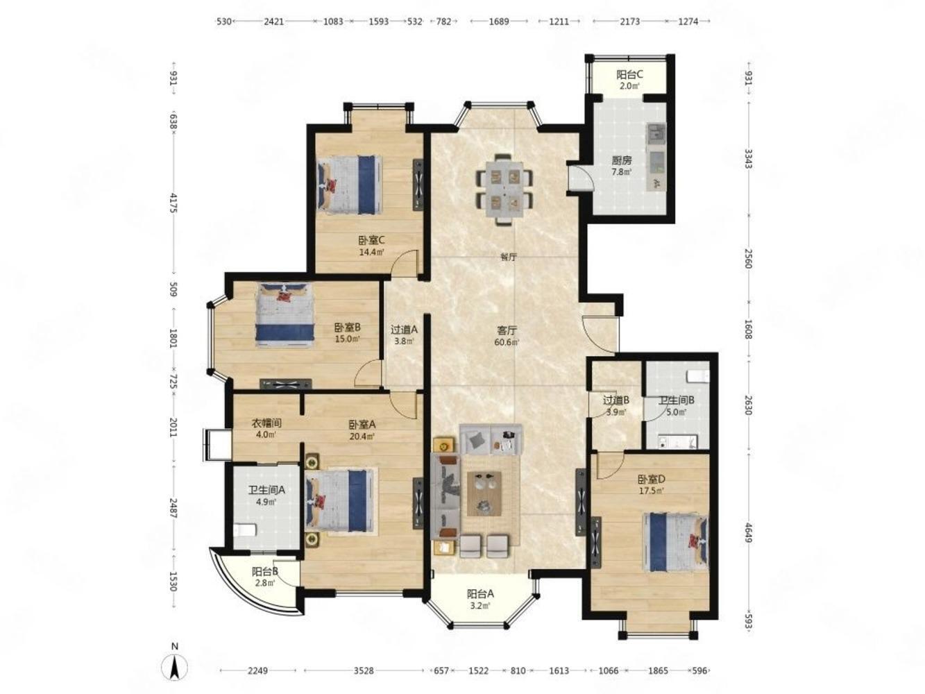北京世纪城三期晴雪园二手房房源图片