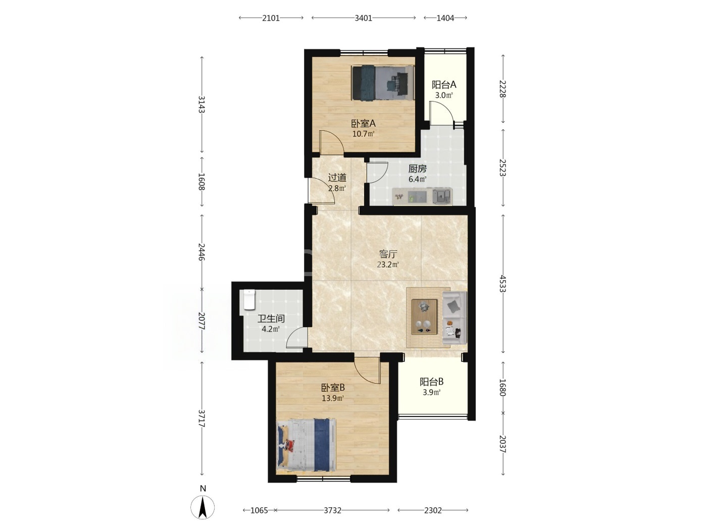 北京天通苑东一区二手房房源图片