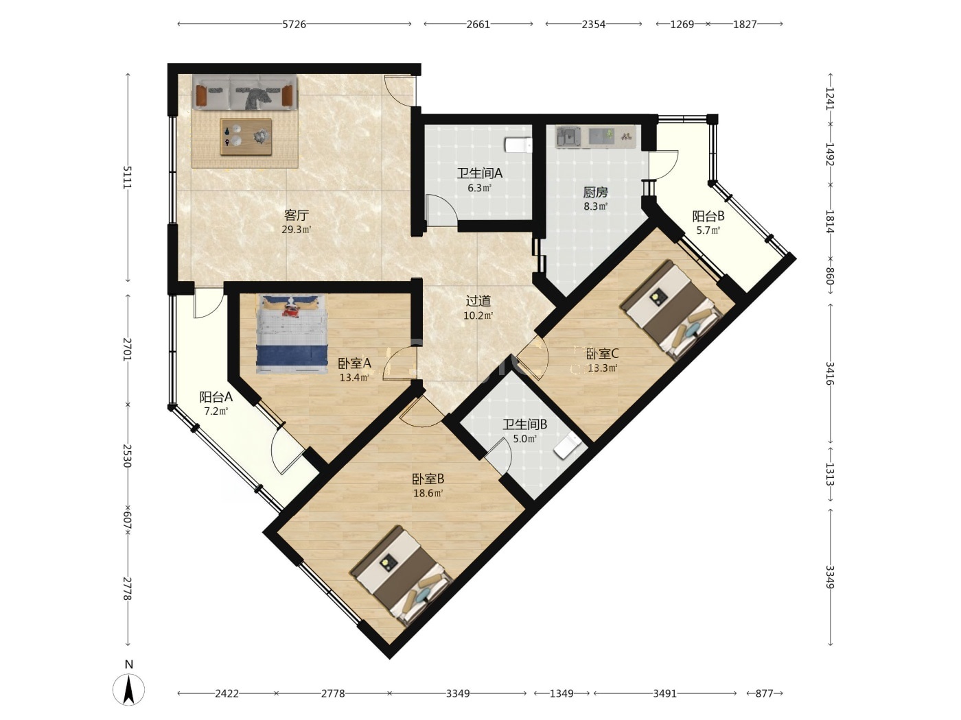 北京天通苑东一区二手房房源图片
