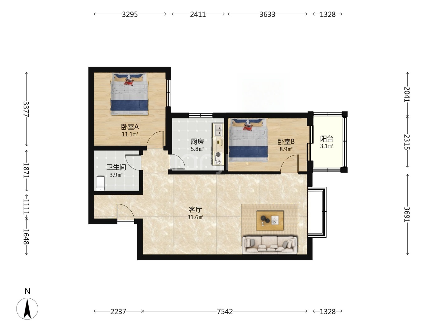 北京天通苑北一区二手房房源图片