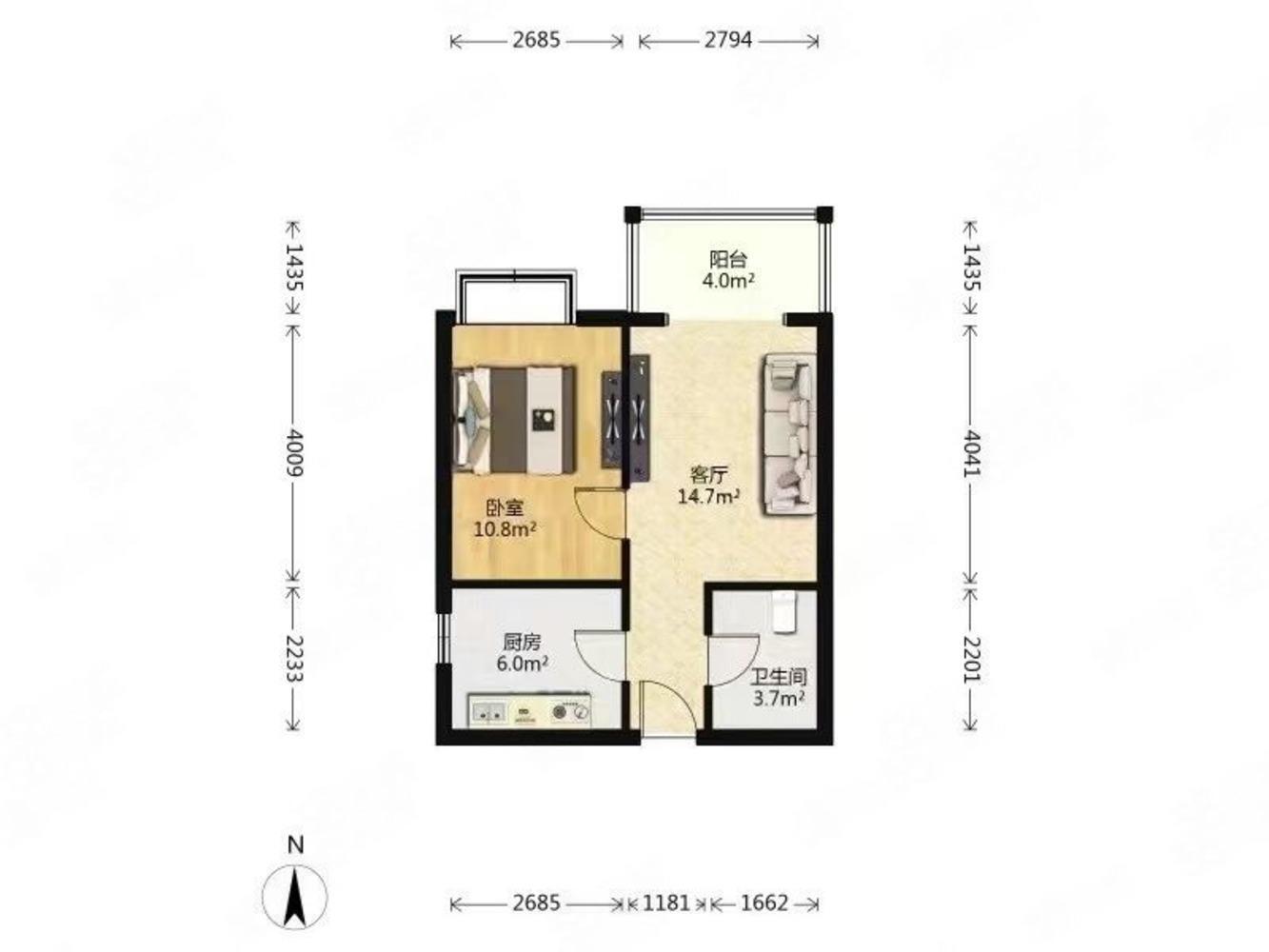 北京烟树园小区二手房房源图片