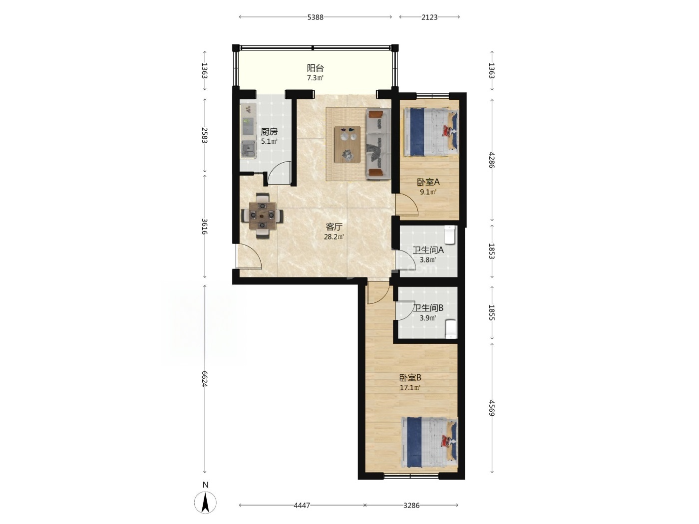 北京天通苑北三区二手房房源图片