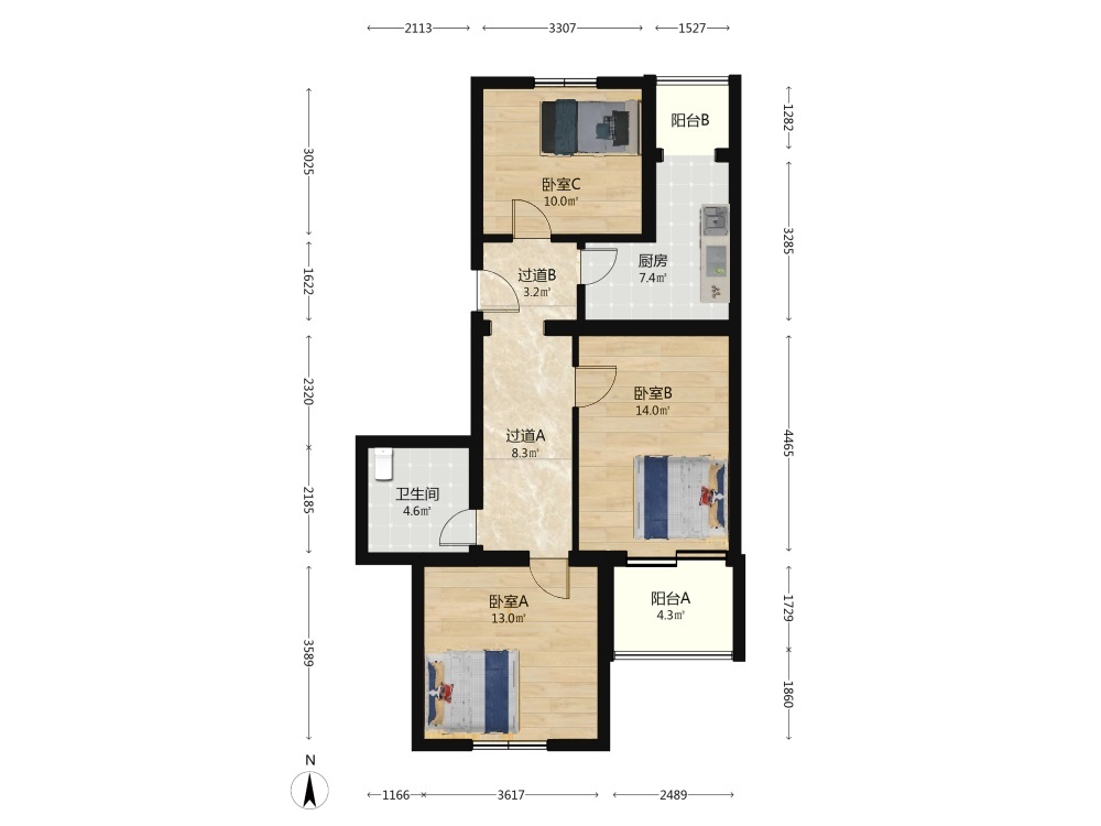 北京天通苑东三区二手房房源图片