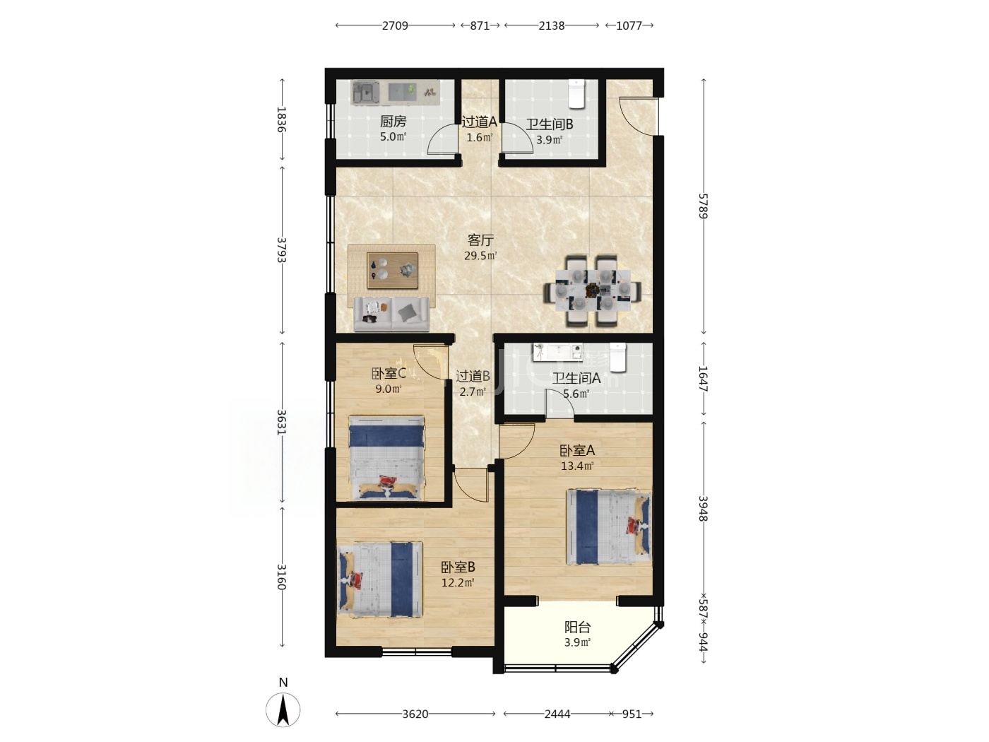 北京金夕园二手房房源图片