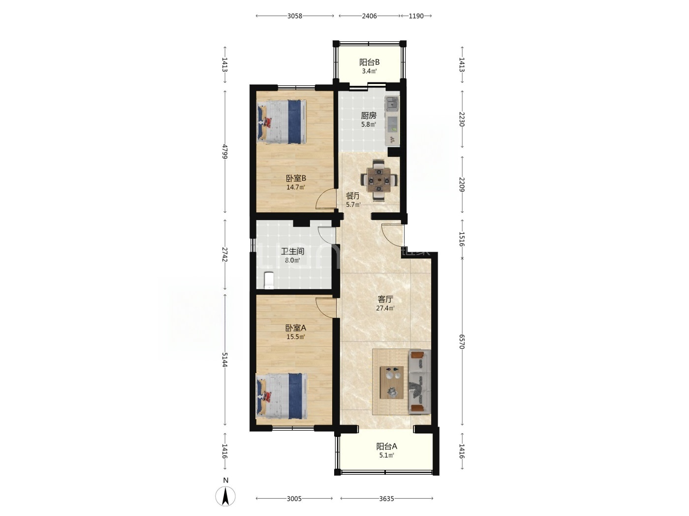 北京天通苑北三区二手房房源图片