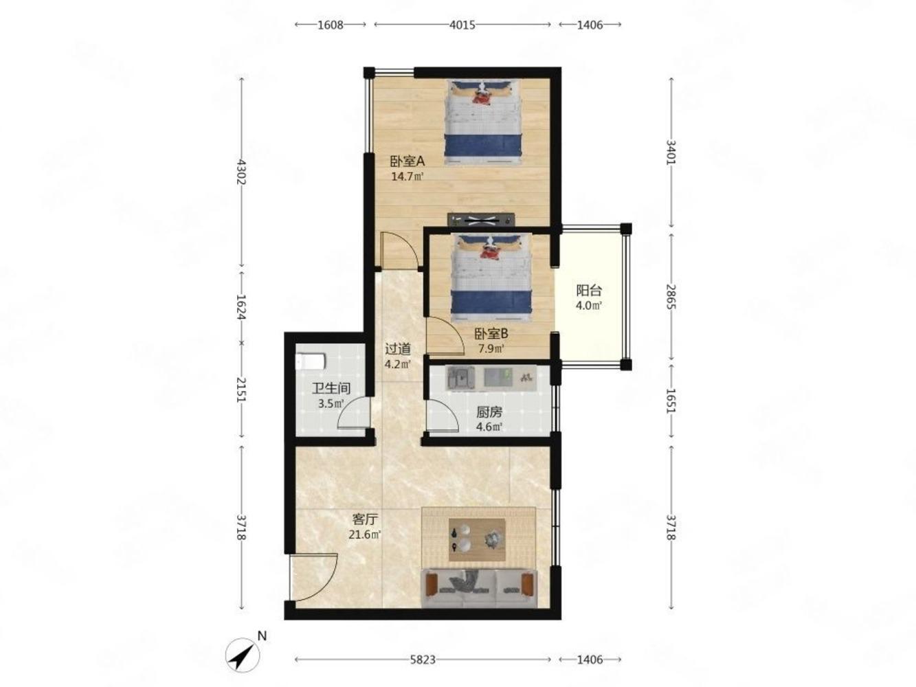 北京晨月园二手房房源图片