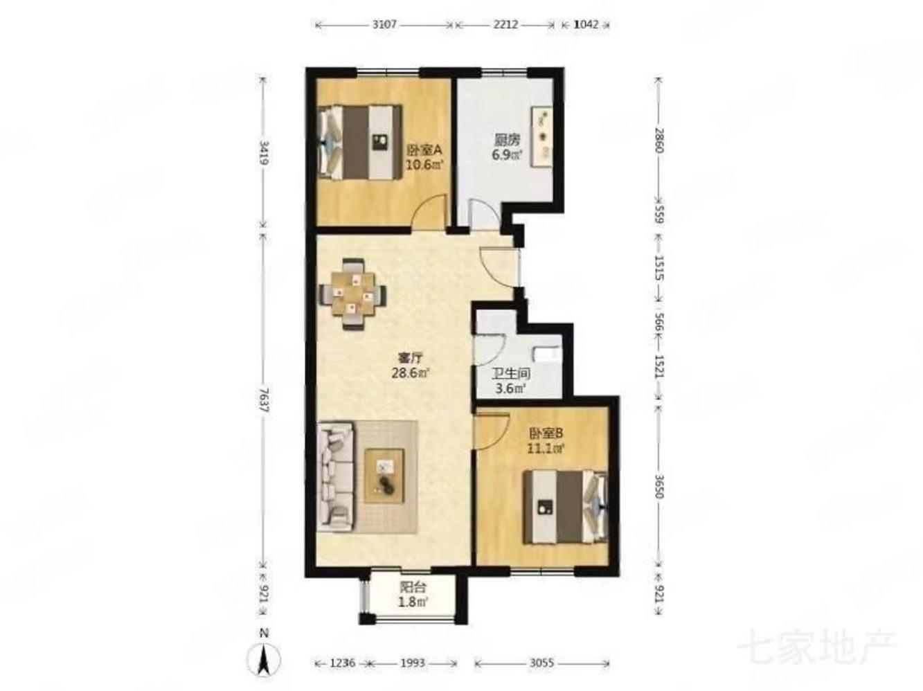 北京育新花园南里二手房房源图片