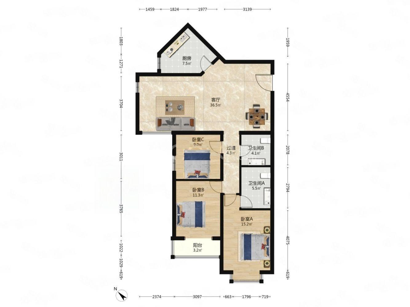北京时雨园(蓝靛厂)二手房房源图片