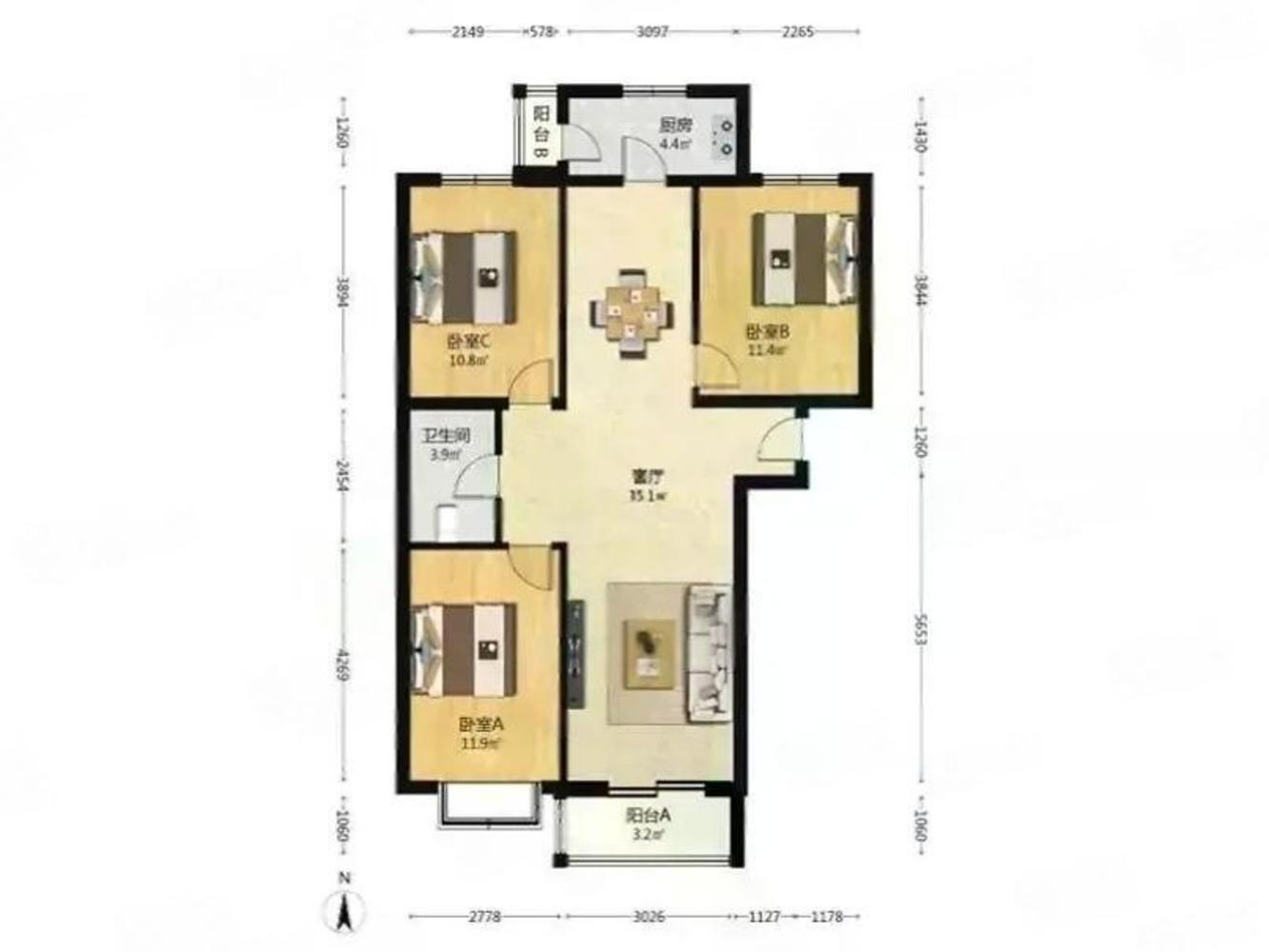北京鸿博家园(一期C区)二手房房源图片