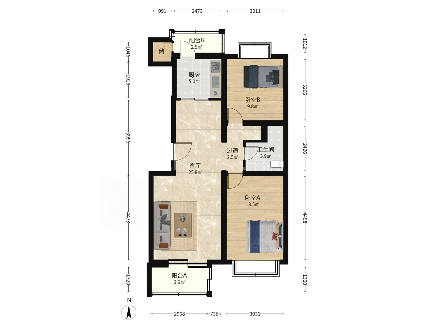 北京吕营嘉园A区二手房房源图片