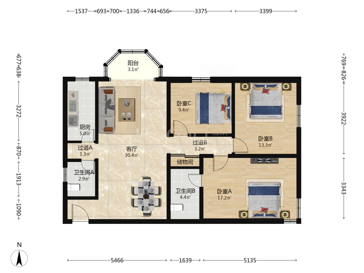 北京金夕园二手房房源图片