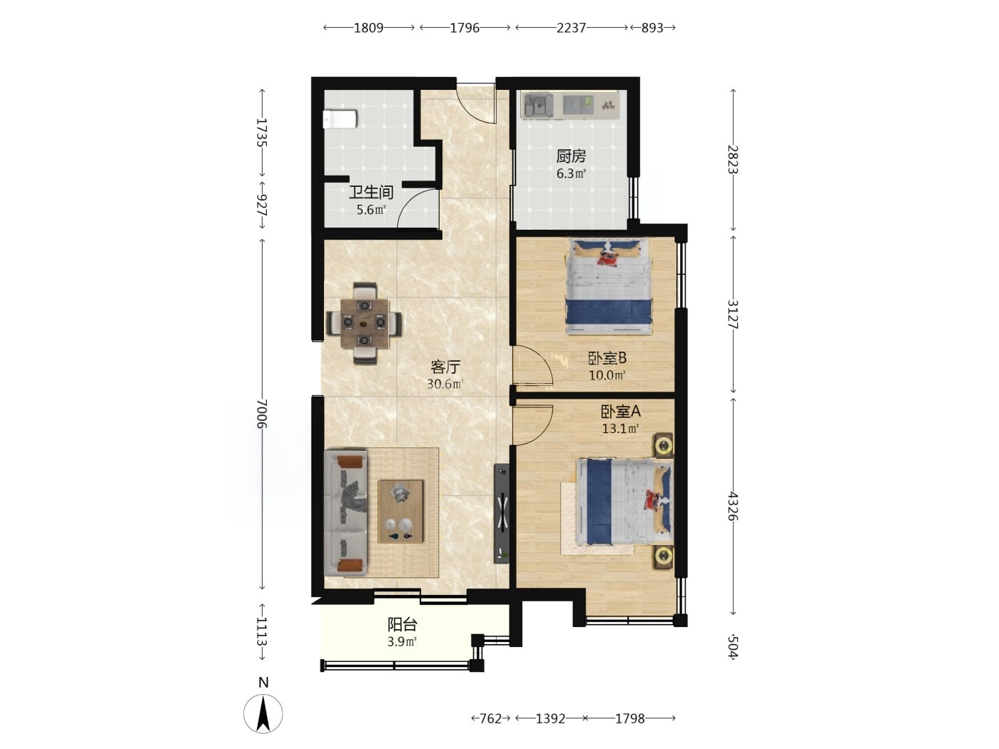北京中信锦园二手房房源图片