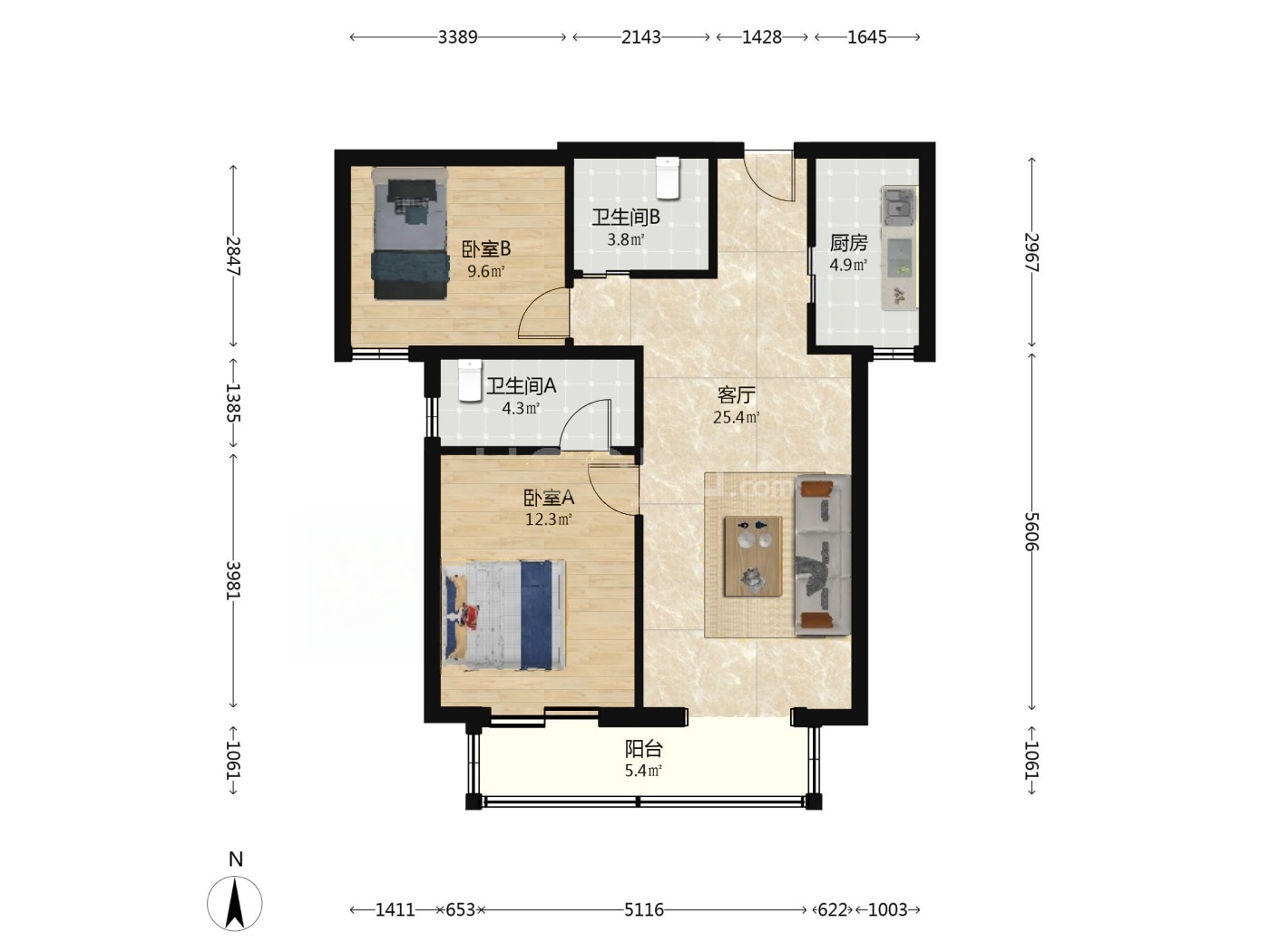 北京中信锦园二手房房源图片