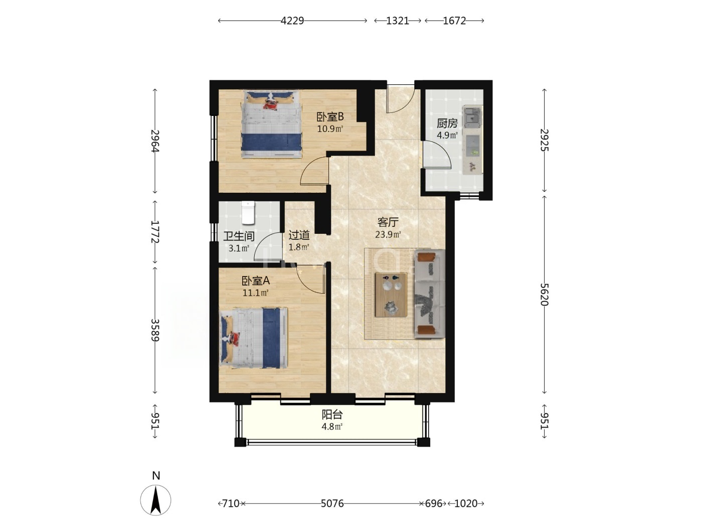 北京中信锦园二手房房源图片