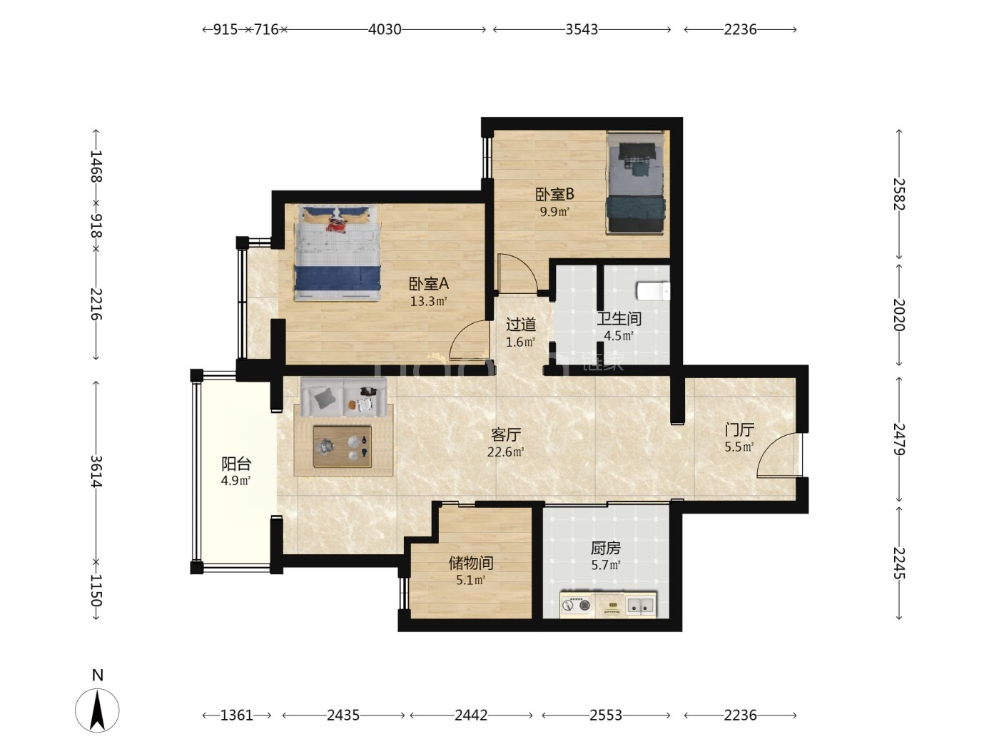 北京天通苑东一区二手房房源图片