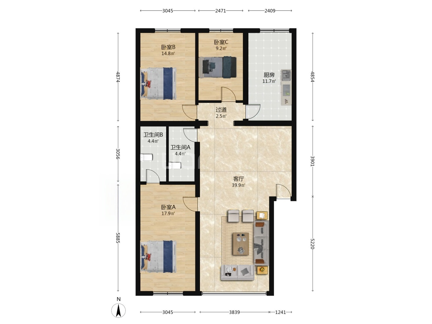 北京天通苑东三区二手房房源图片