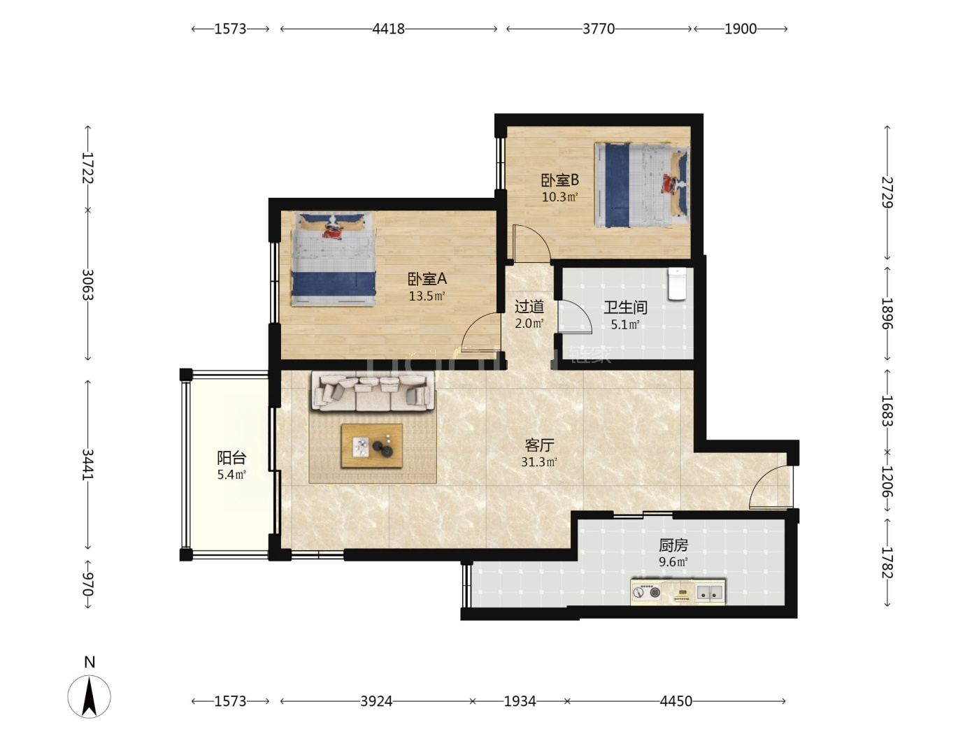 北京天通苑东一区二手房房源图片