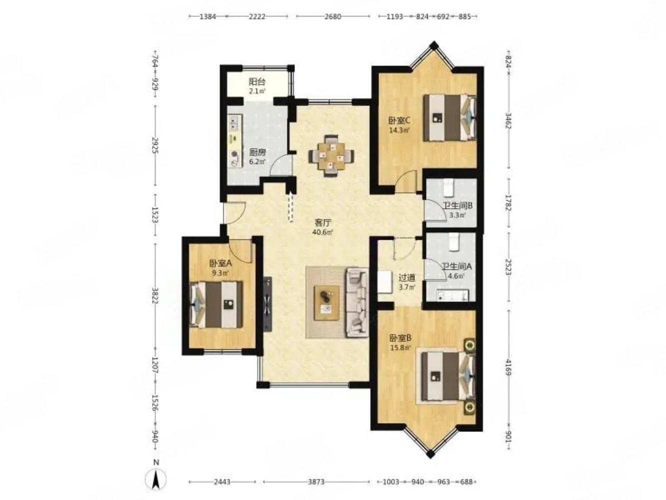 北京恋日绿岛小区二手房房源图片