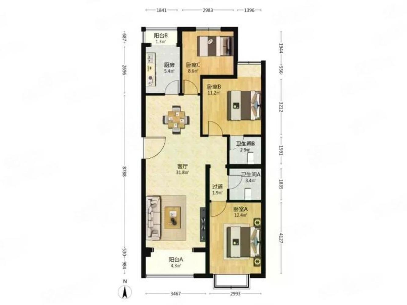 北京江南山水二手房房源图片