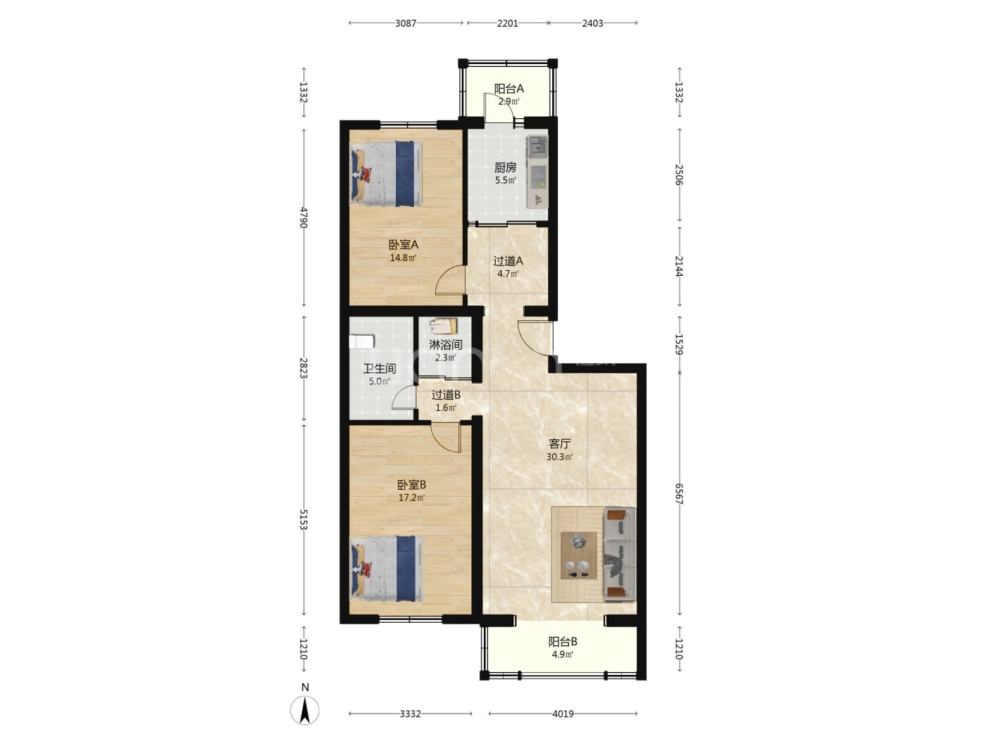 北京天通苑东一区二手房房源图片