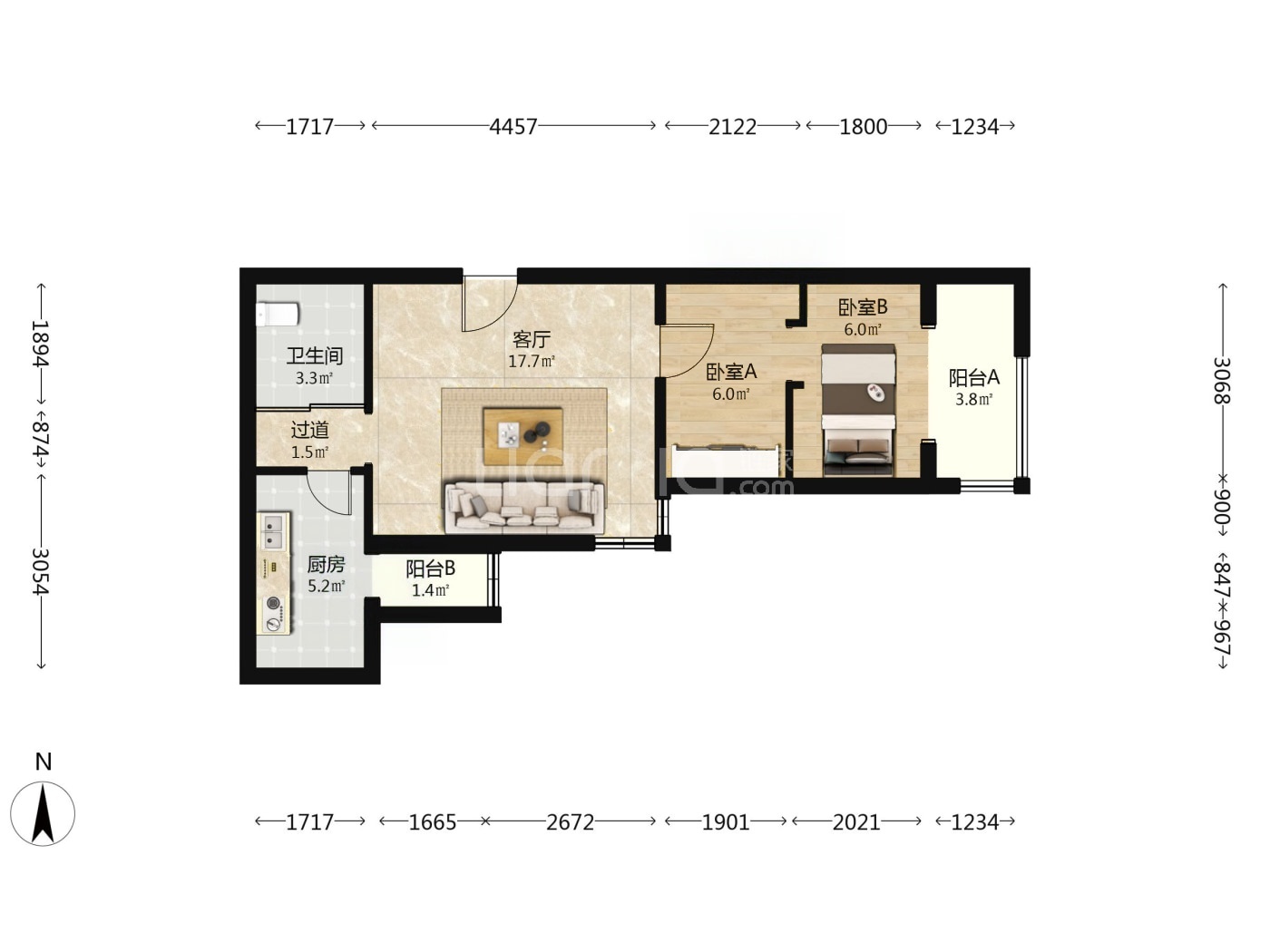 北京烟树园二手房房源图片