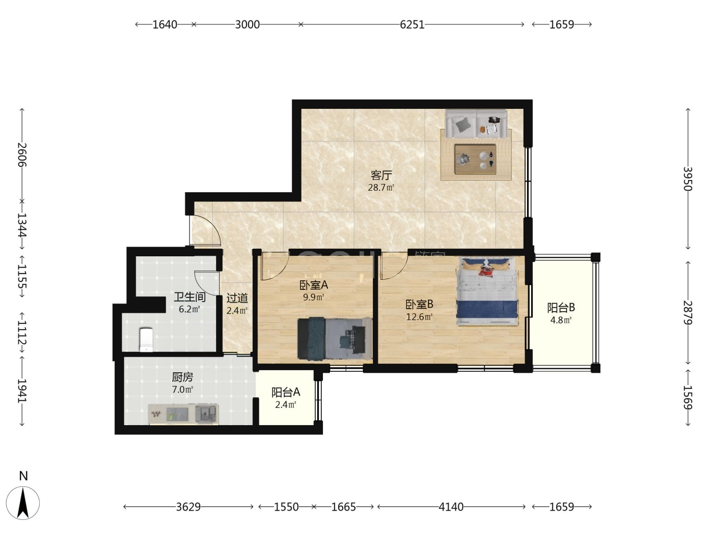 北京天通苑东一区二手房房源图片