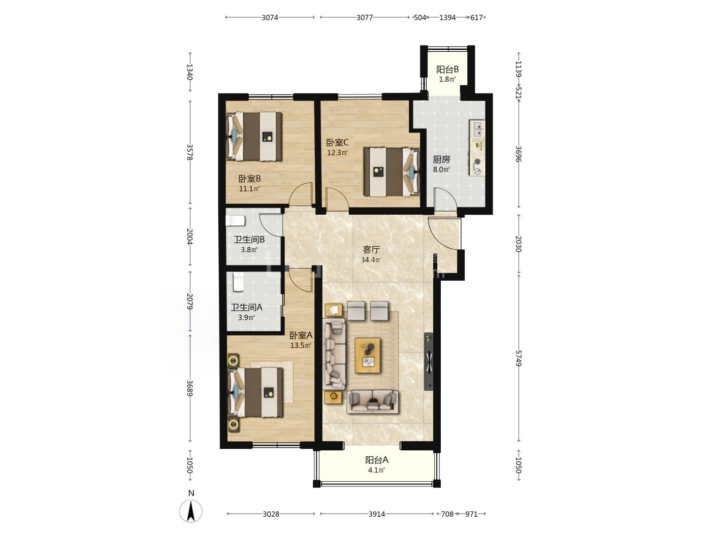 北京中信禧园二手房房源图片