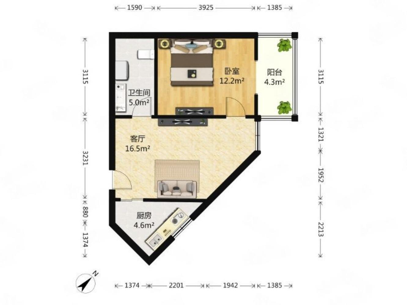 北京晨月园二手房房源图片