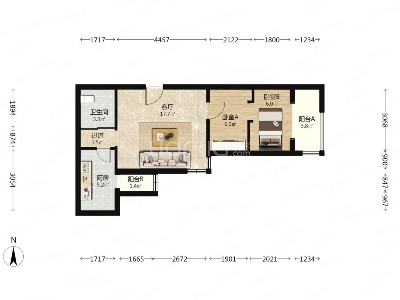 北京烟树园小区二手房房源图片