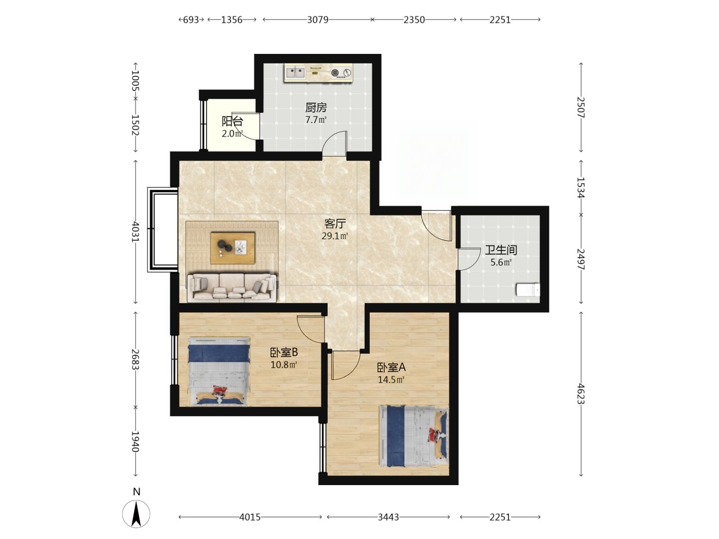北京天通苑东一区二手房房源图片