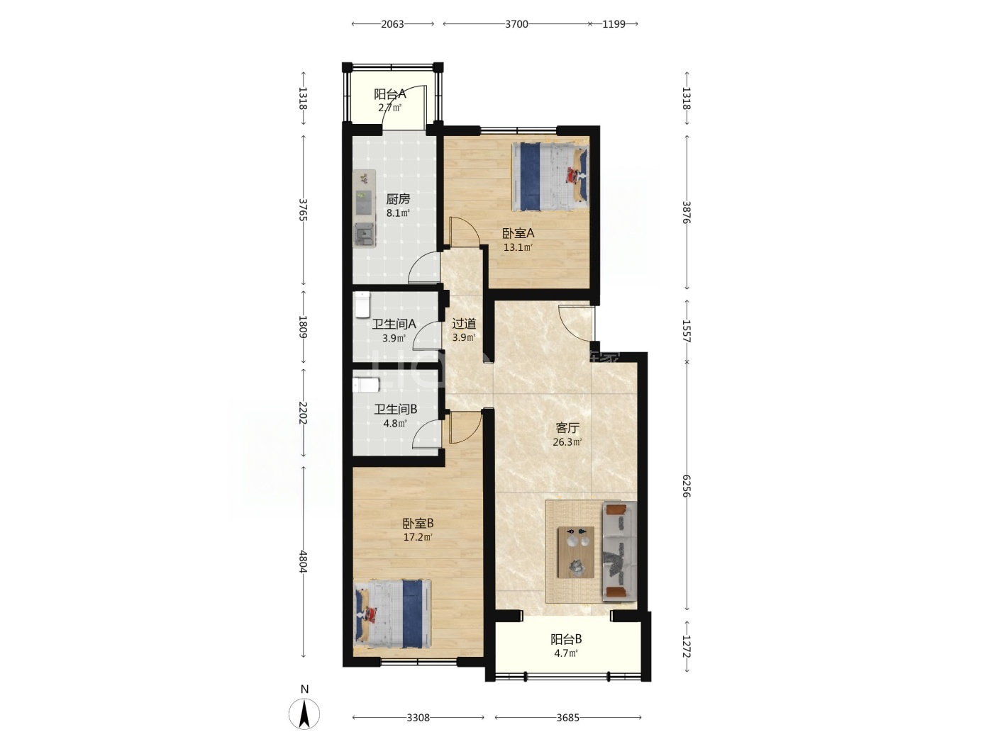 北京天通苑东一区二手房房源图片