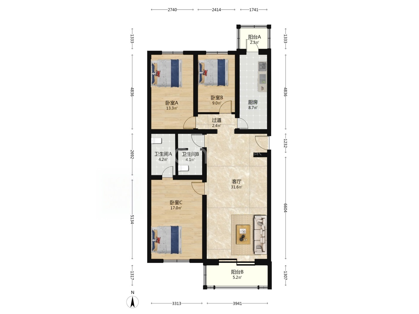 北京天通苑东二区二手房房源图片