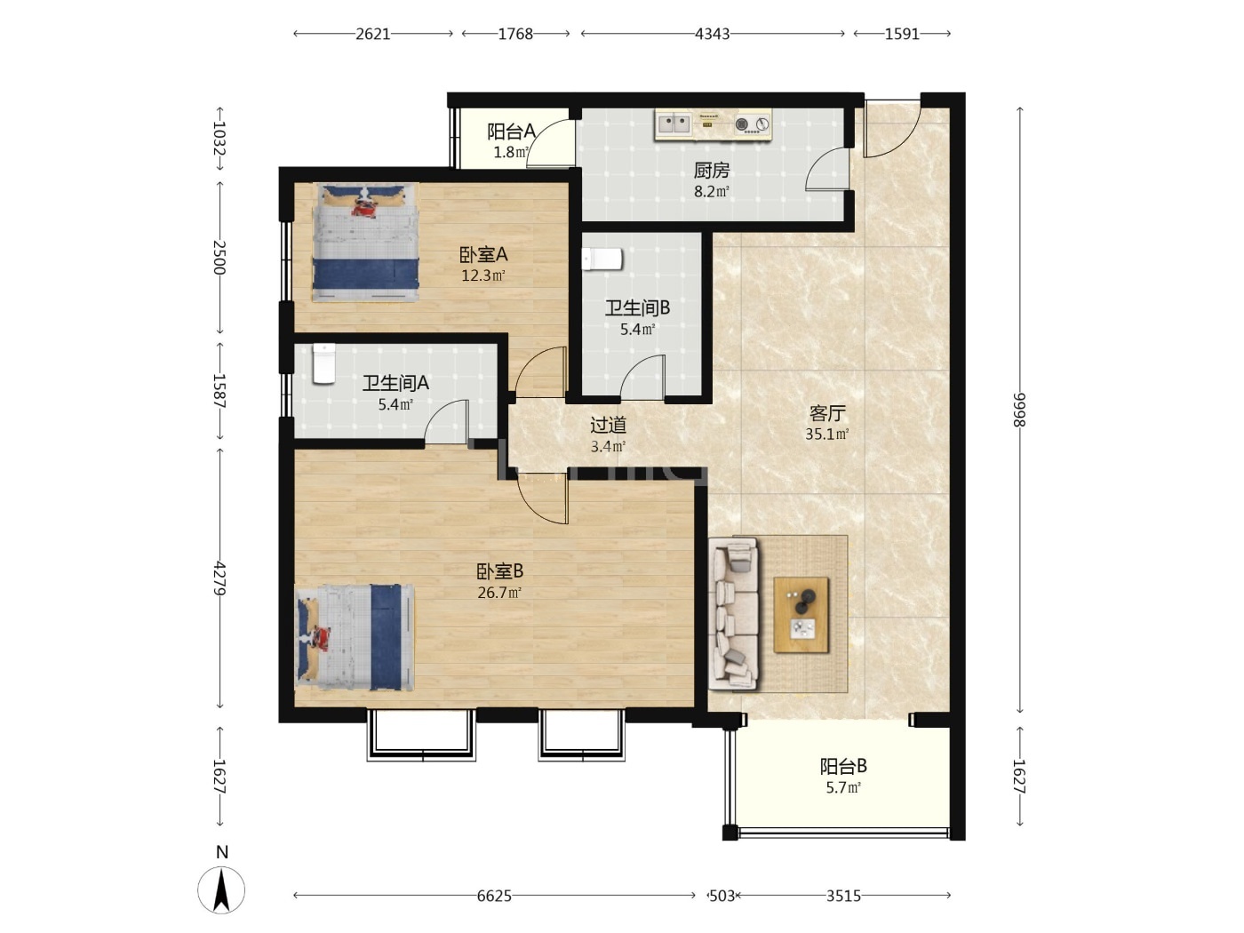 北京天通苑东一区二手房房源图片