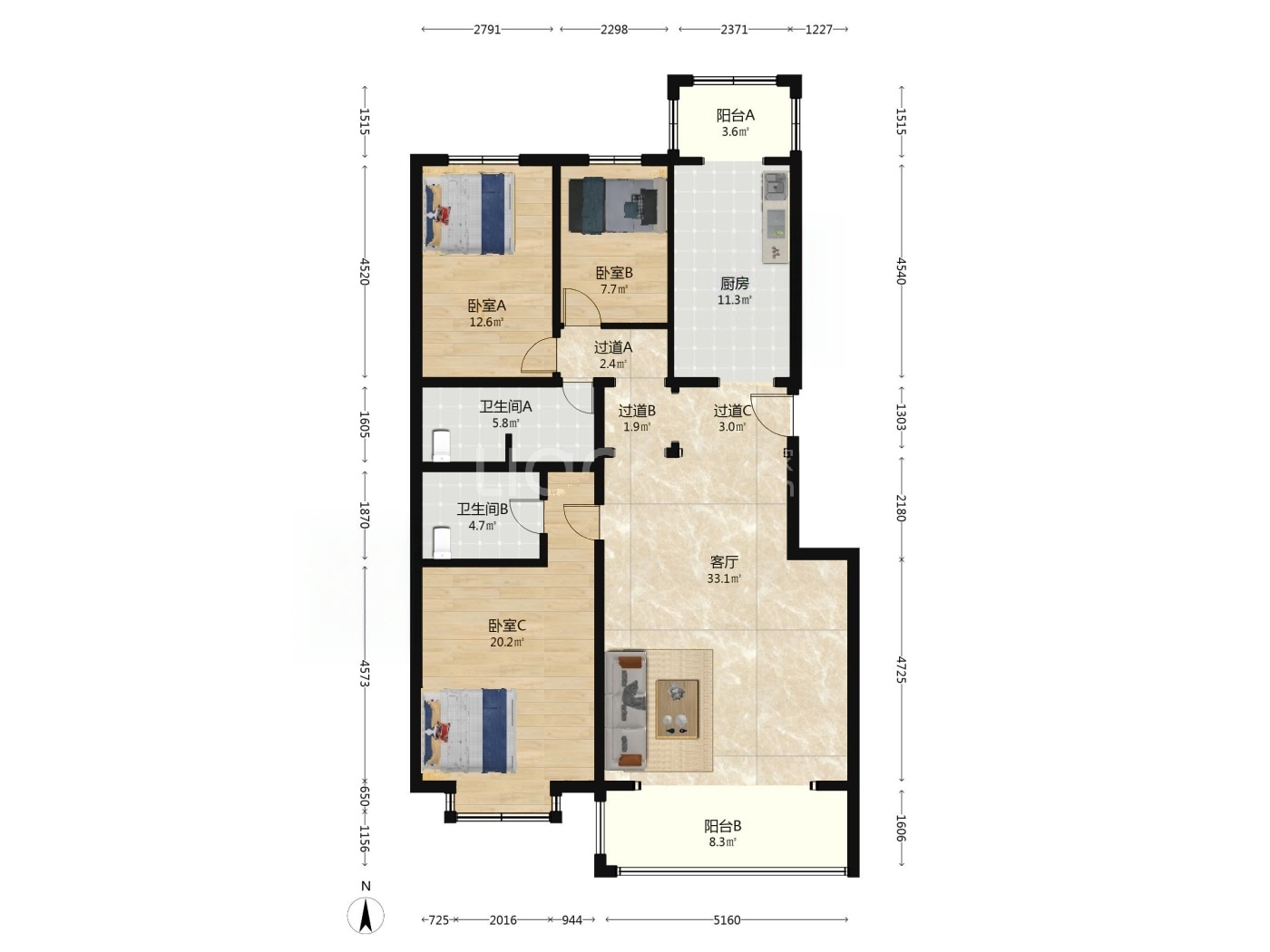 北京天通苑中苑二手房房源图片