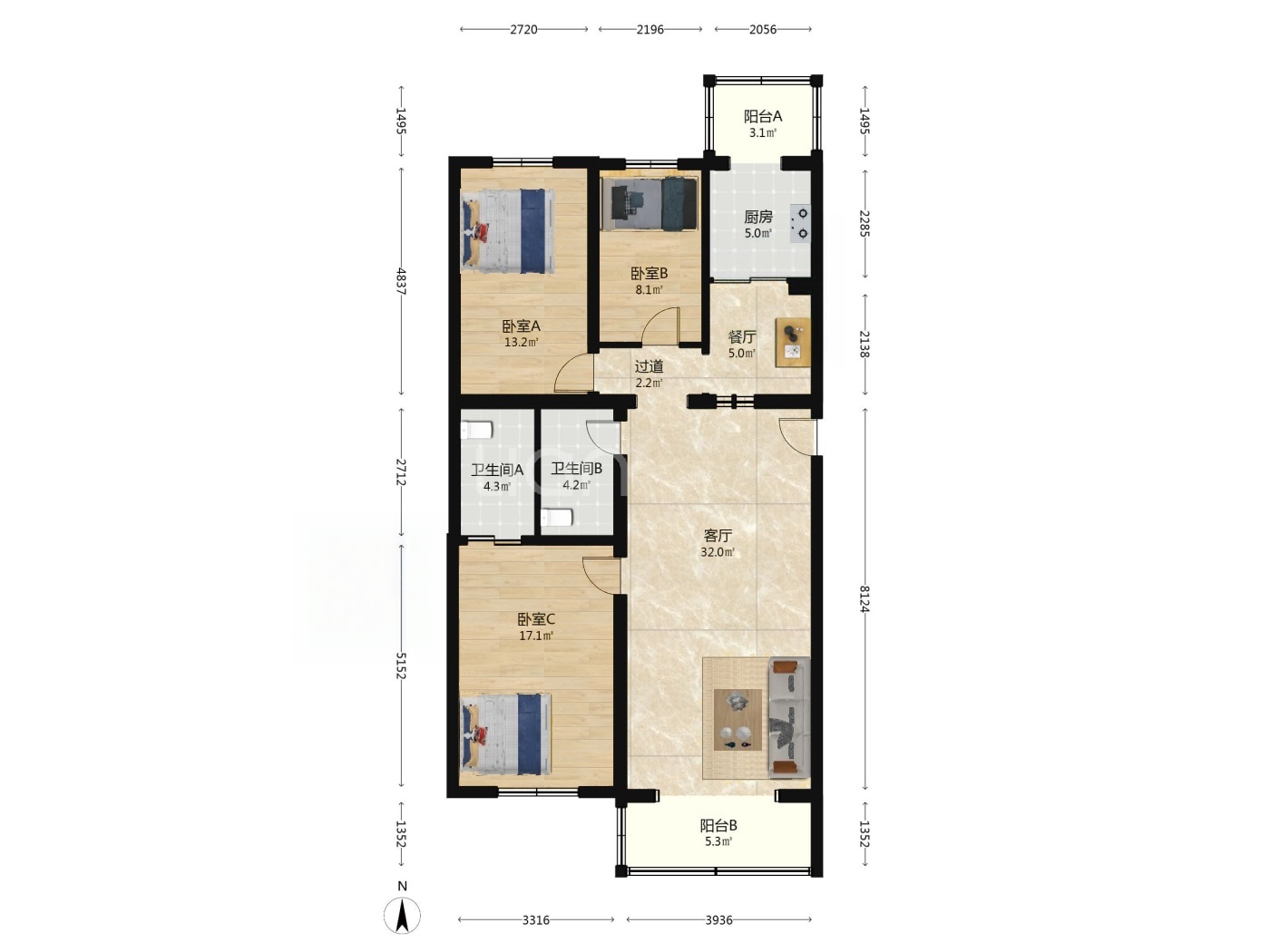 北京天通苑北三区二手房房源图片