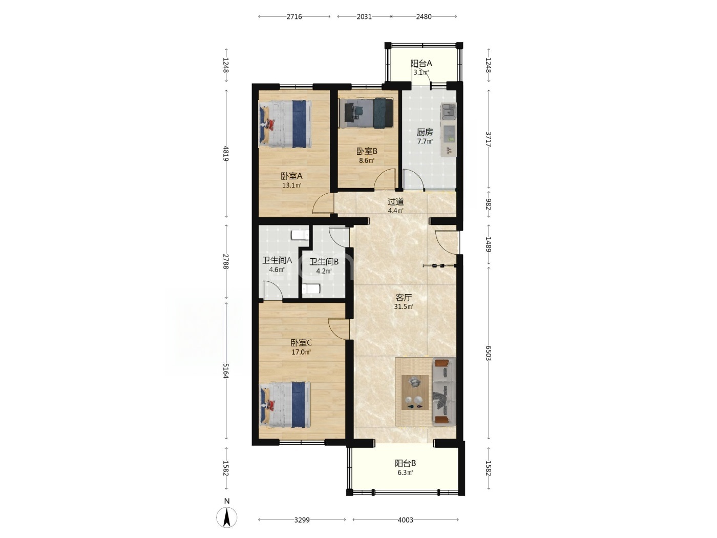 北京天通苑东三区二手房房源图片