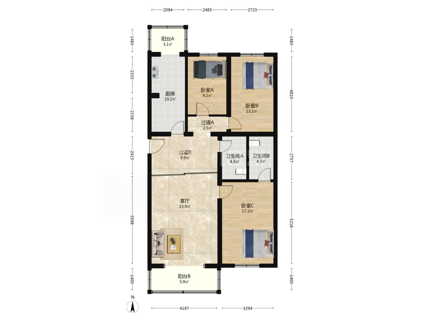 北京天通苑北三区二手房房源图片