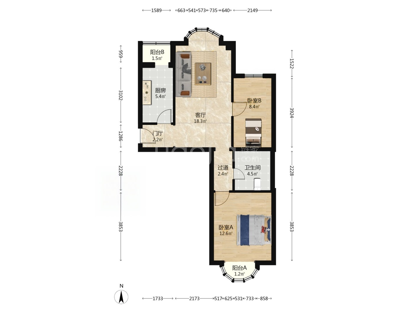 北京清芷园二手房房源图片
