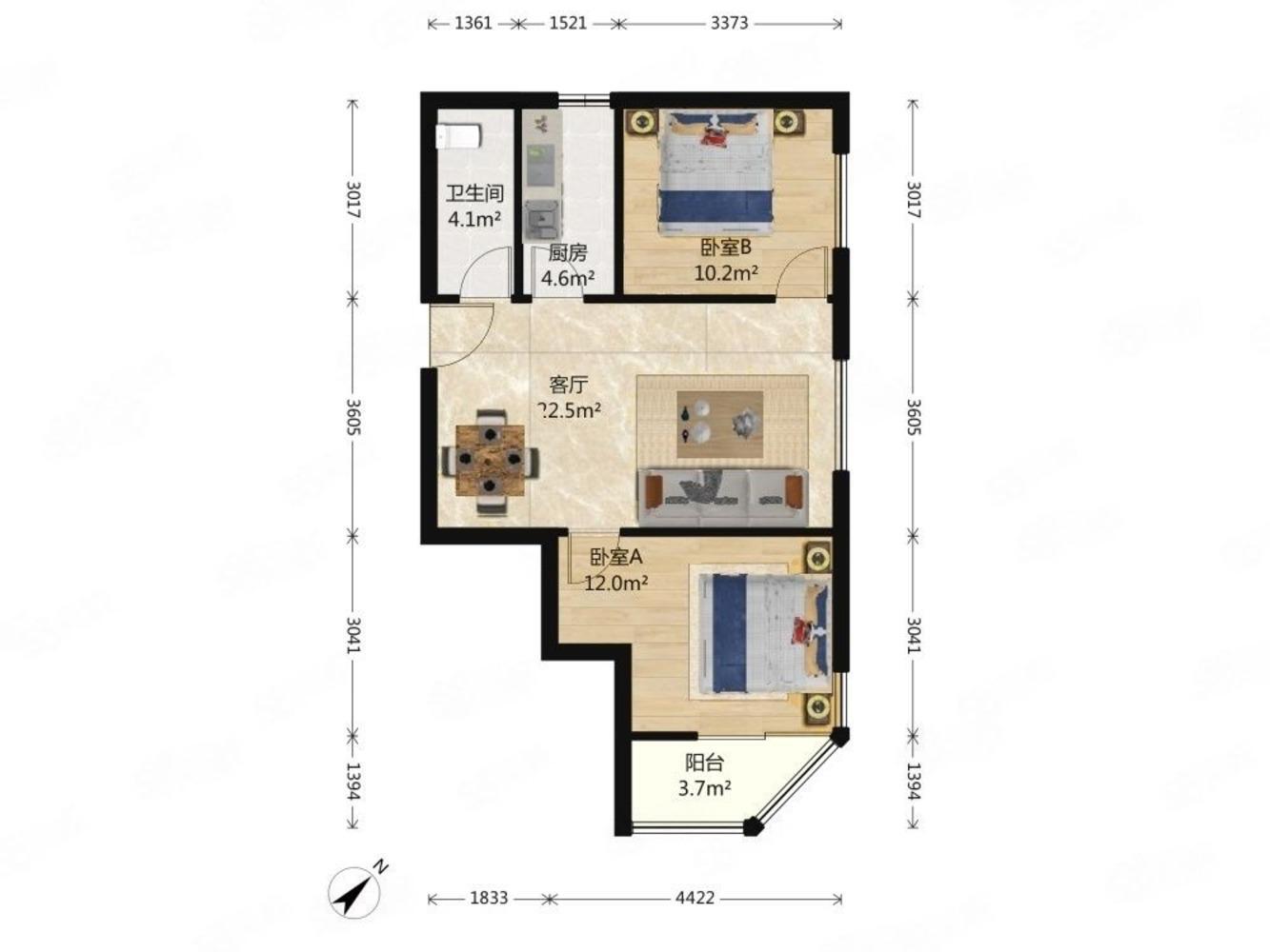北京晨月园二手房房源图片