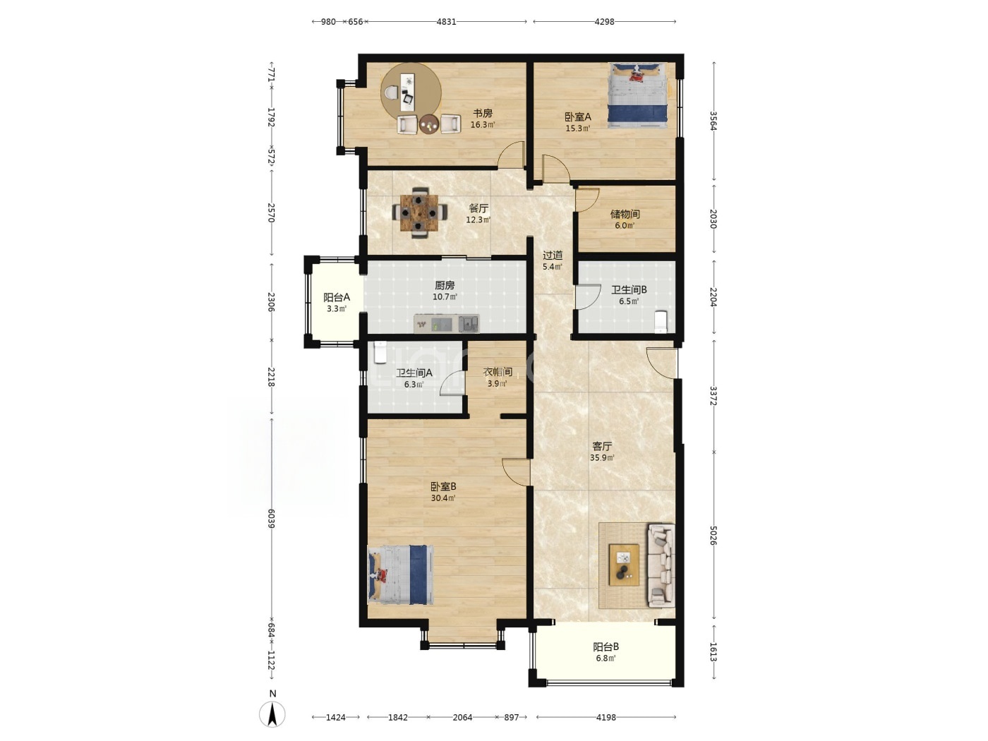 北京天通苑中苑二手房房源图片